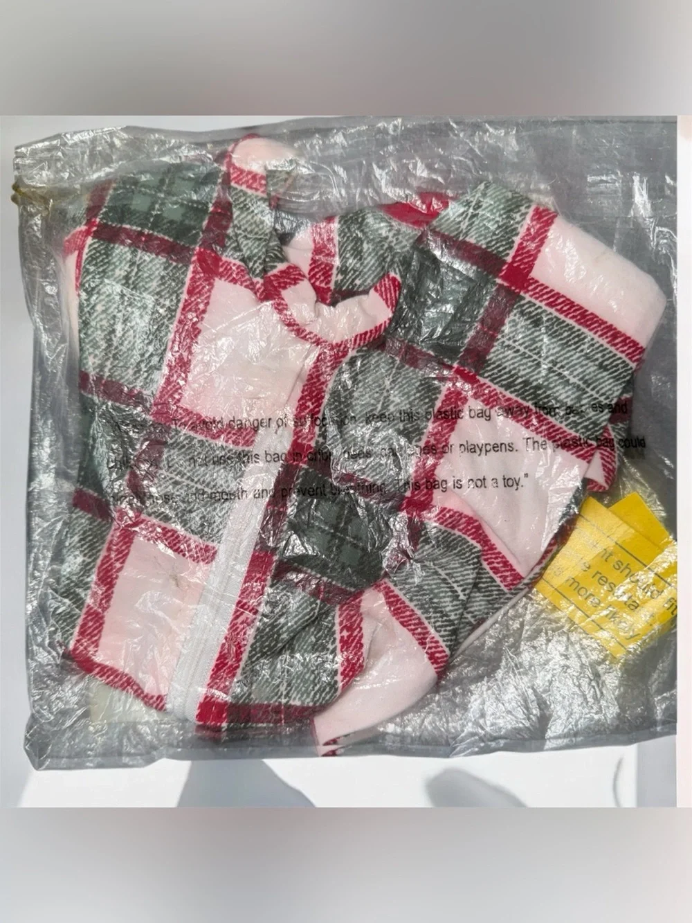 Red Plaid Holiday Onesie